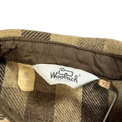 Vintage 1970s Woolrich plaid flannel button up (XL)