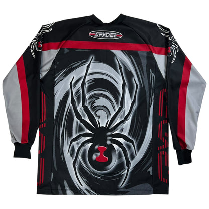 Vintage 90s Spyder all over print BMX jersey shirt (L)