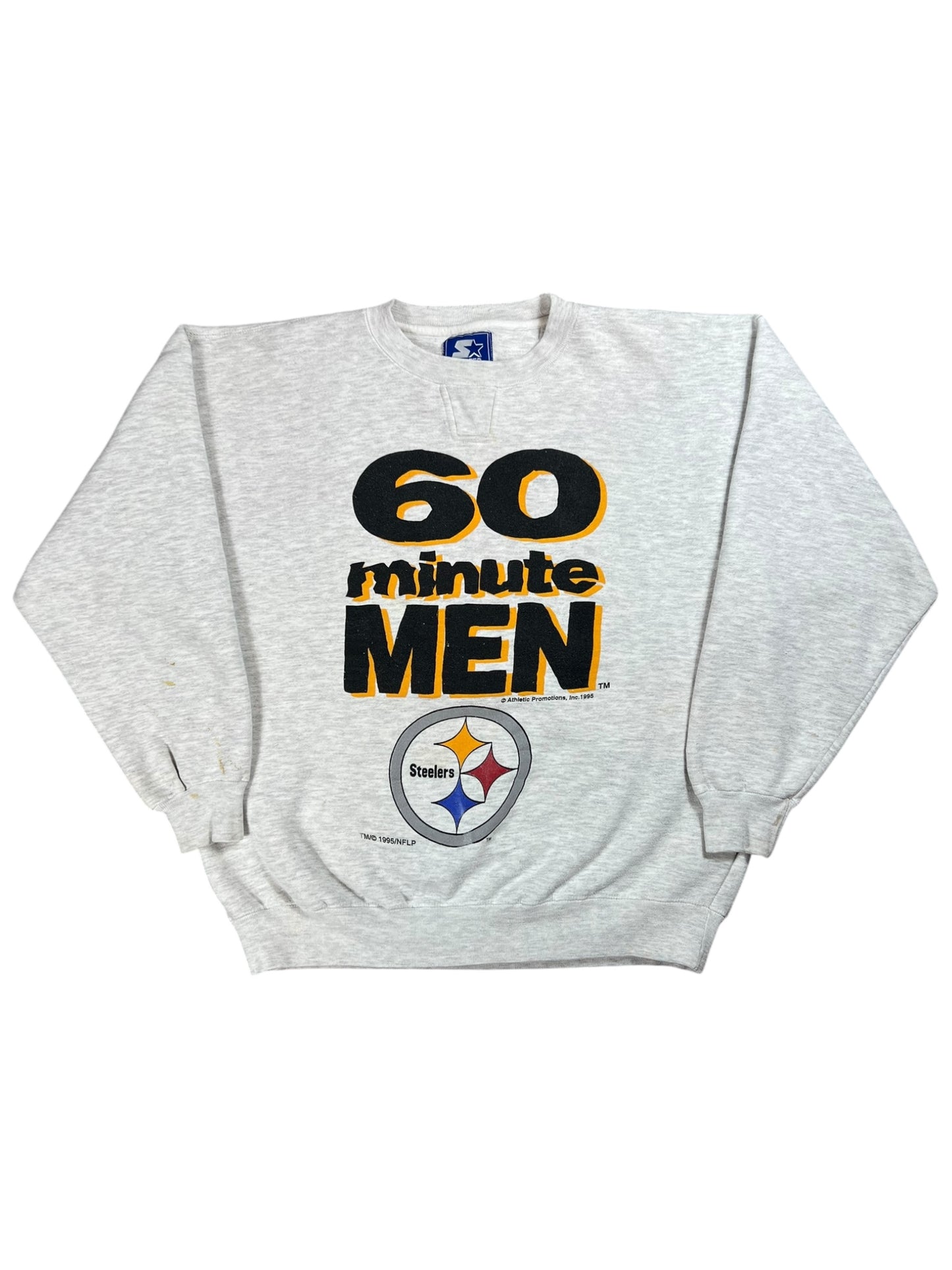 Vintage 90s Pittsburgh Steelers 60 Minute Men Crewneck (L)