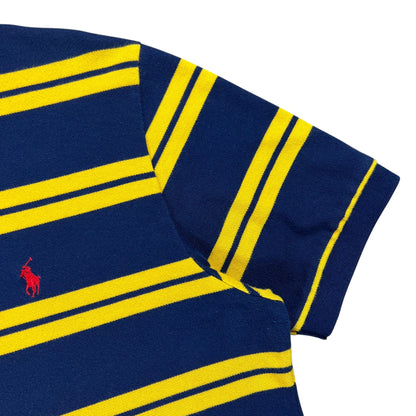 Vintage 90s Polo Ralph Lauren striped mini horse polo shirt (L)