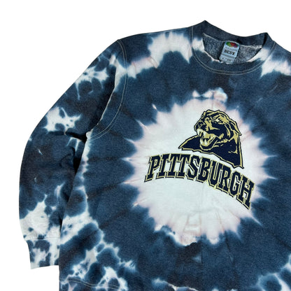Vintage Y2K University of Pittsburgh Pitt Panthers tie dye crewneck (M)