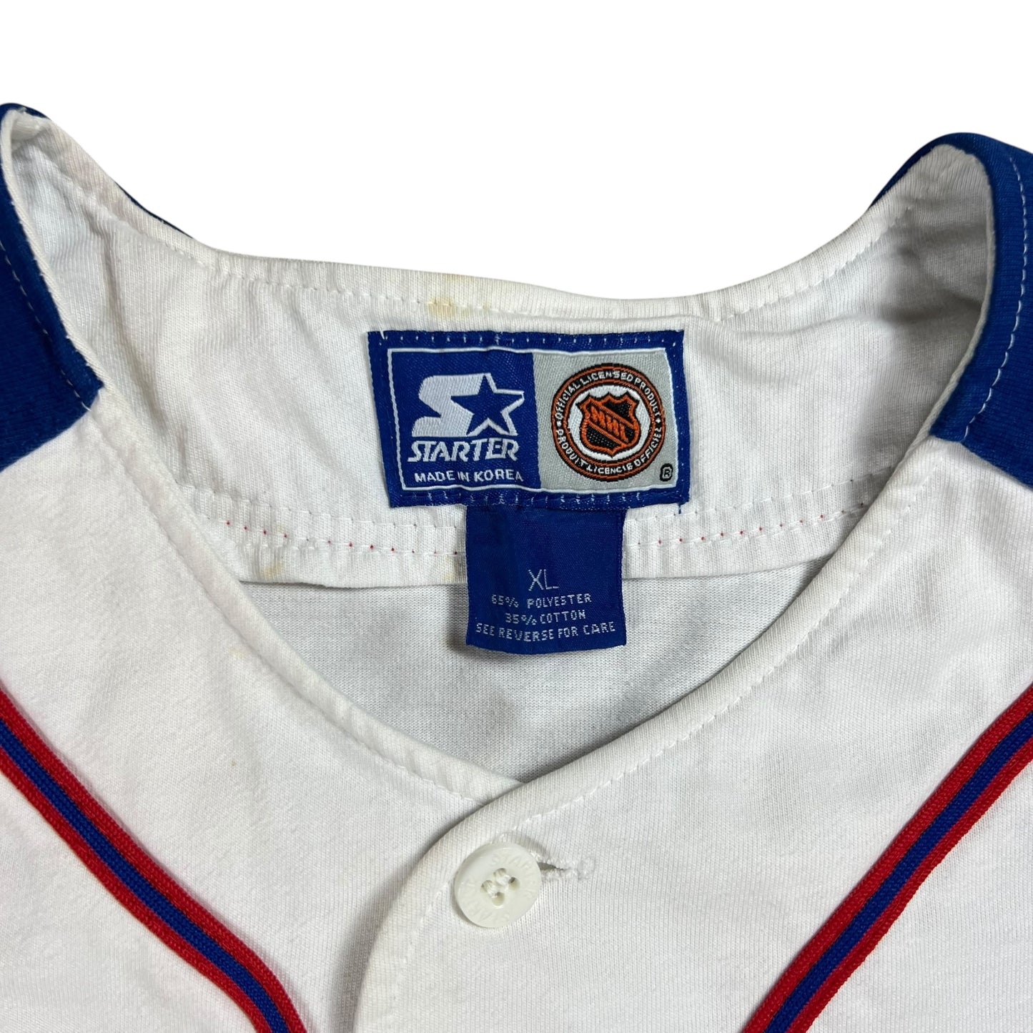 Vintage 90s Starter New York Rangers baseball jersey (XL)