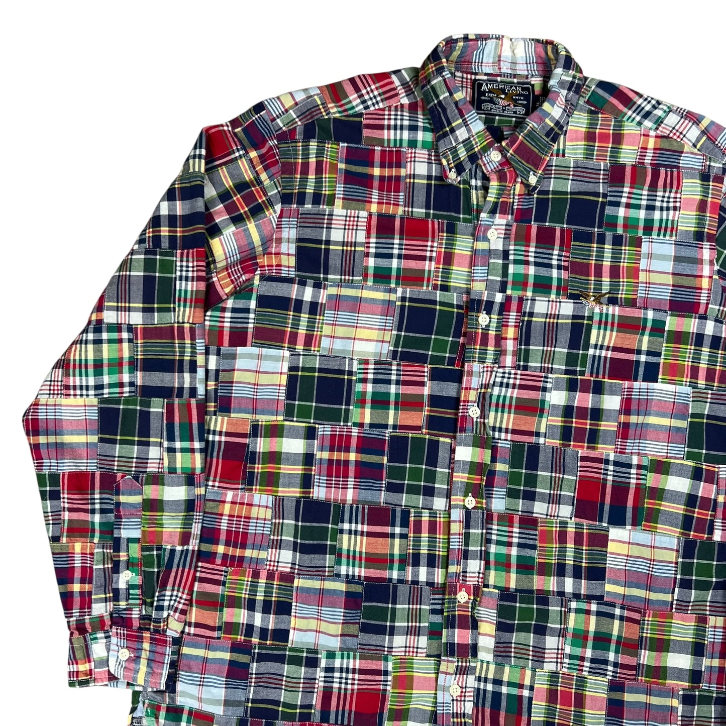 Vintage Y2K American Living Madras button up shirt (XL)