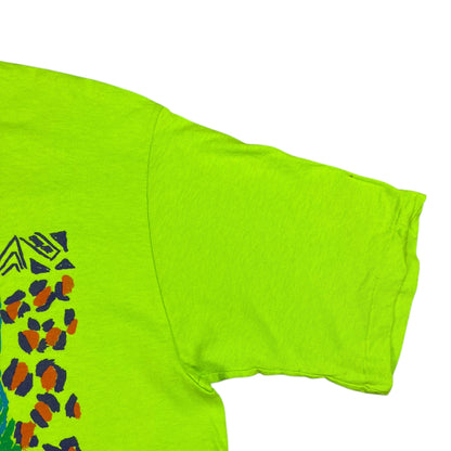 Vintage 90S GAP lime green abstract art tee (L) DS NWT