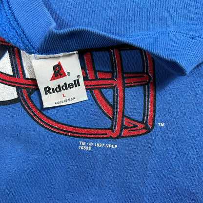 Vintage 1997 Riddell New England Patriots spell out crewneck (L)