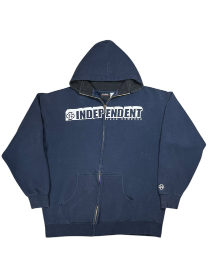 Vintage Y2K Independent Truck Company faded skate hoodie (L)