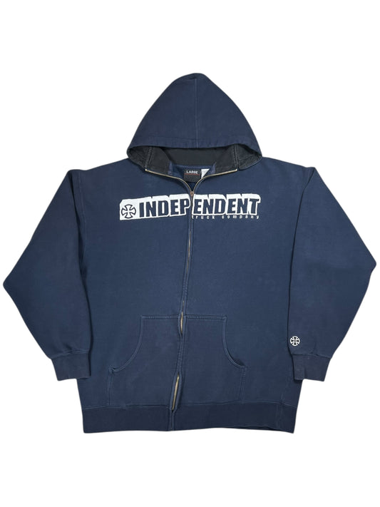 Vintage Y2K Independent Truck Company faded skate hoodie (L)