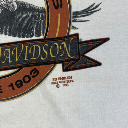 Vintage 1991 Harley Davidson 3D Emblem Eagle tee (M)