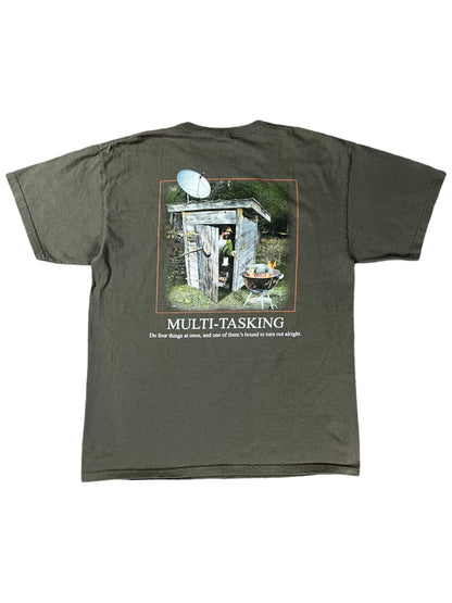 Vintage Y2K Redneck Multi Tasking tee (L)