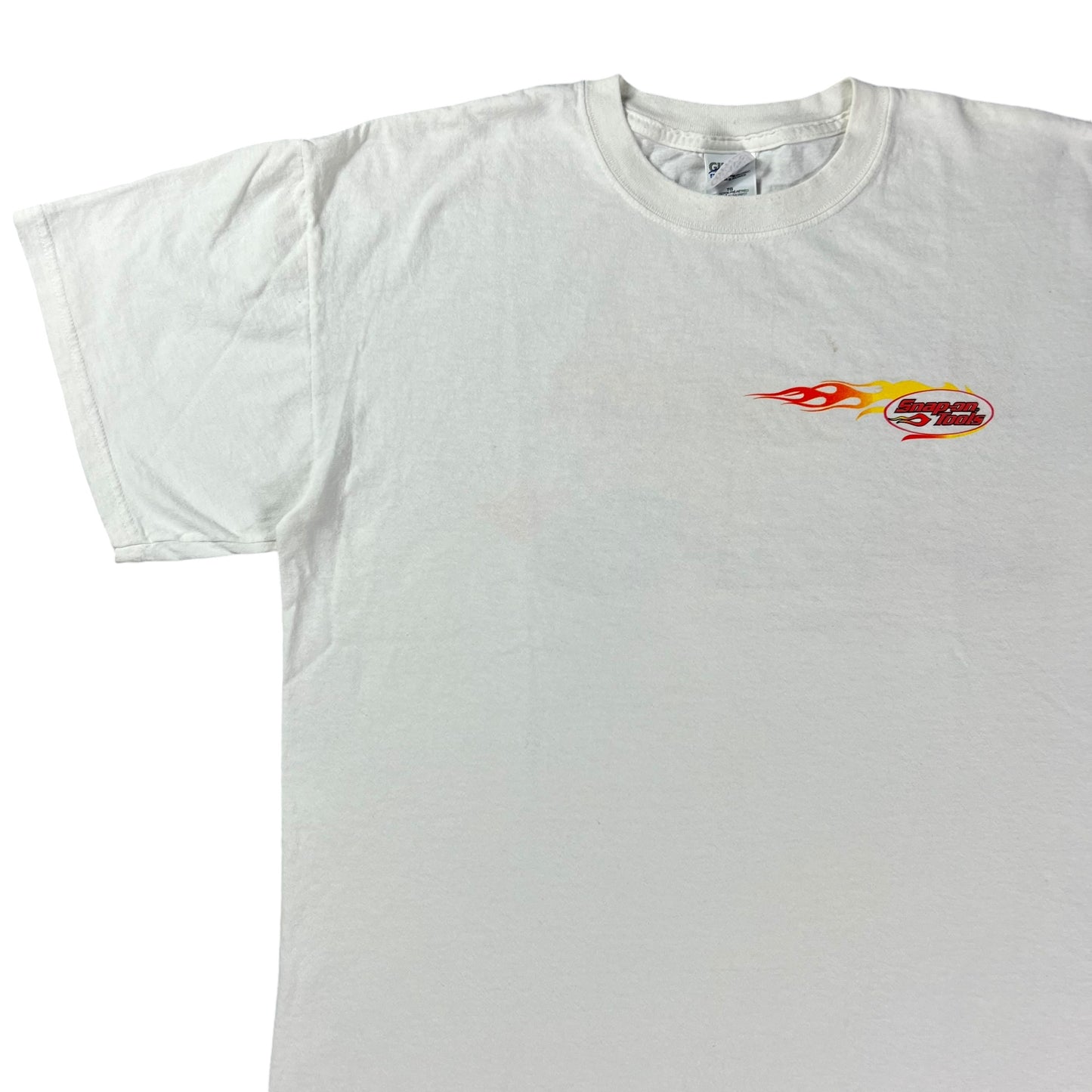 Vintage Y2K Snap-on Tools flame racing tee (XL)