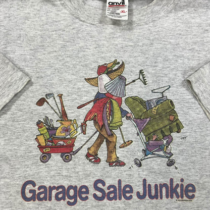 Vintage Y2K Garage Sale Junkie tee (XL)