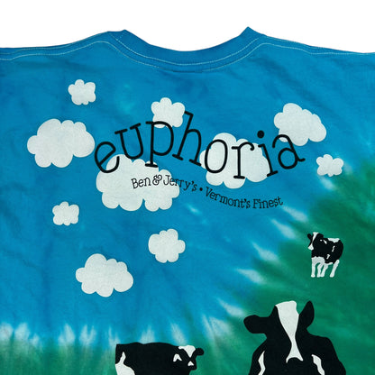 Vintage Y2K Ben & Jerry’s Euphoria all over print tee (M)