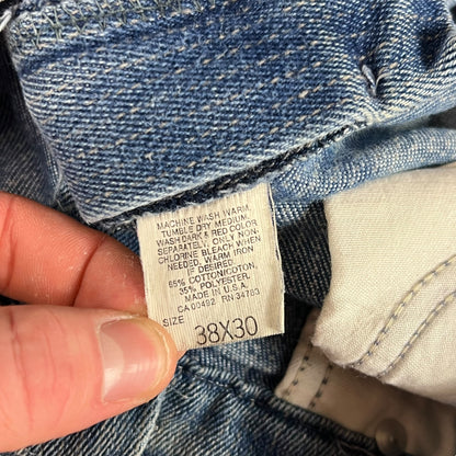 Vintage 90s Lee piped faded jeans (35x27)