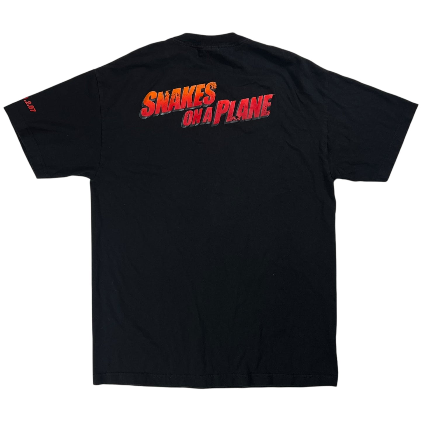 Vintage 2007 Snakes on a Plane Samuel L Jackson movie tee (L)