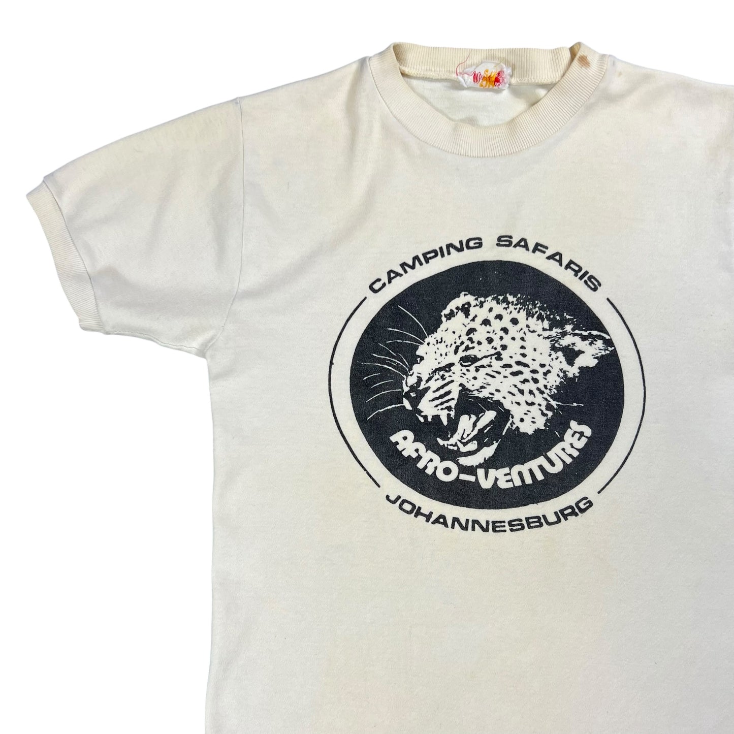 Vintage 1970s Afro-ventures Camping Safaris Johannesburg tee (S)