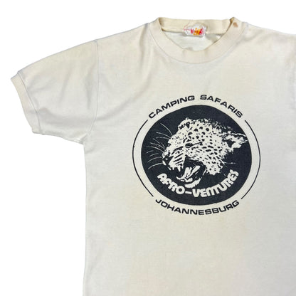 Vintage 1970s Afro-ventures Camping Safaris Johannesburg tee (S)
