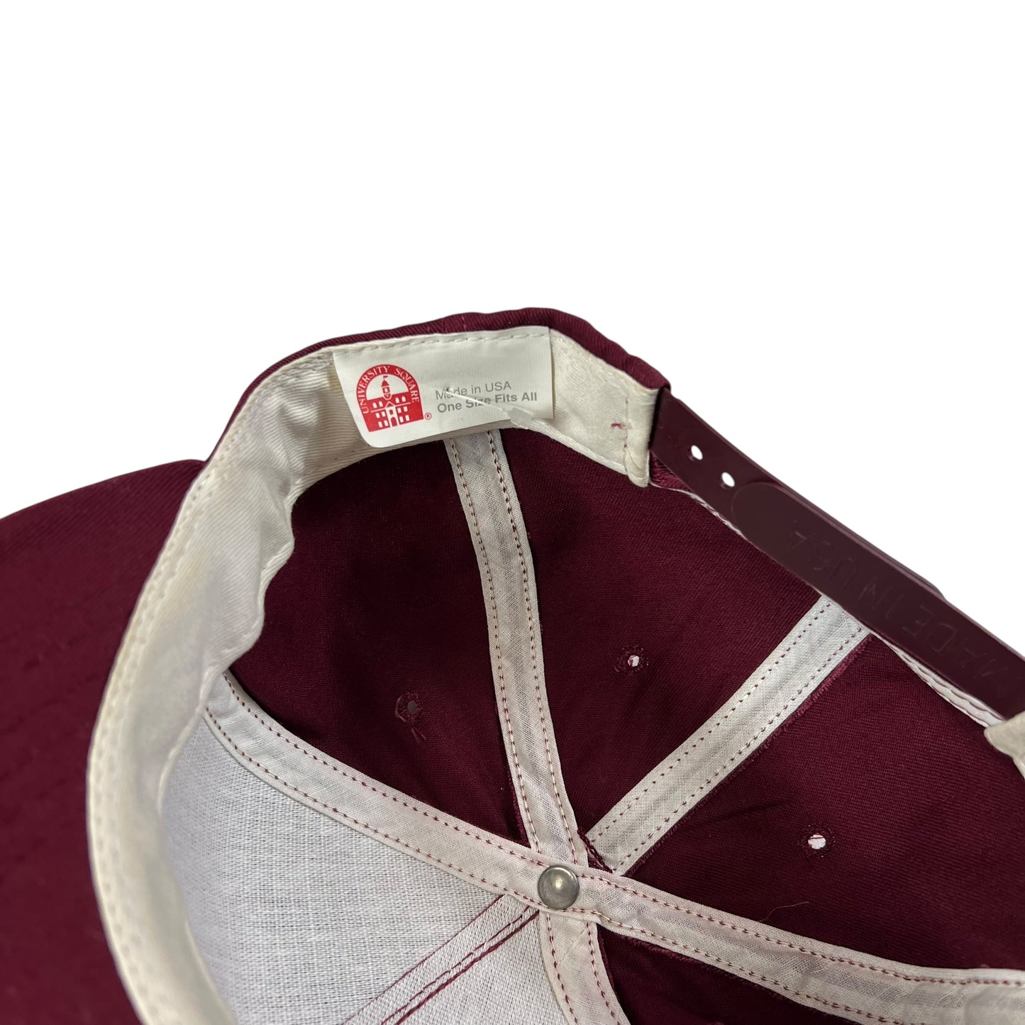 Vintage 90s Fordham University Rams  University Square SnapBack