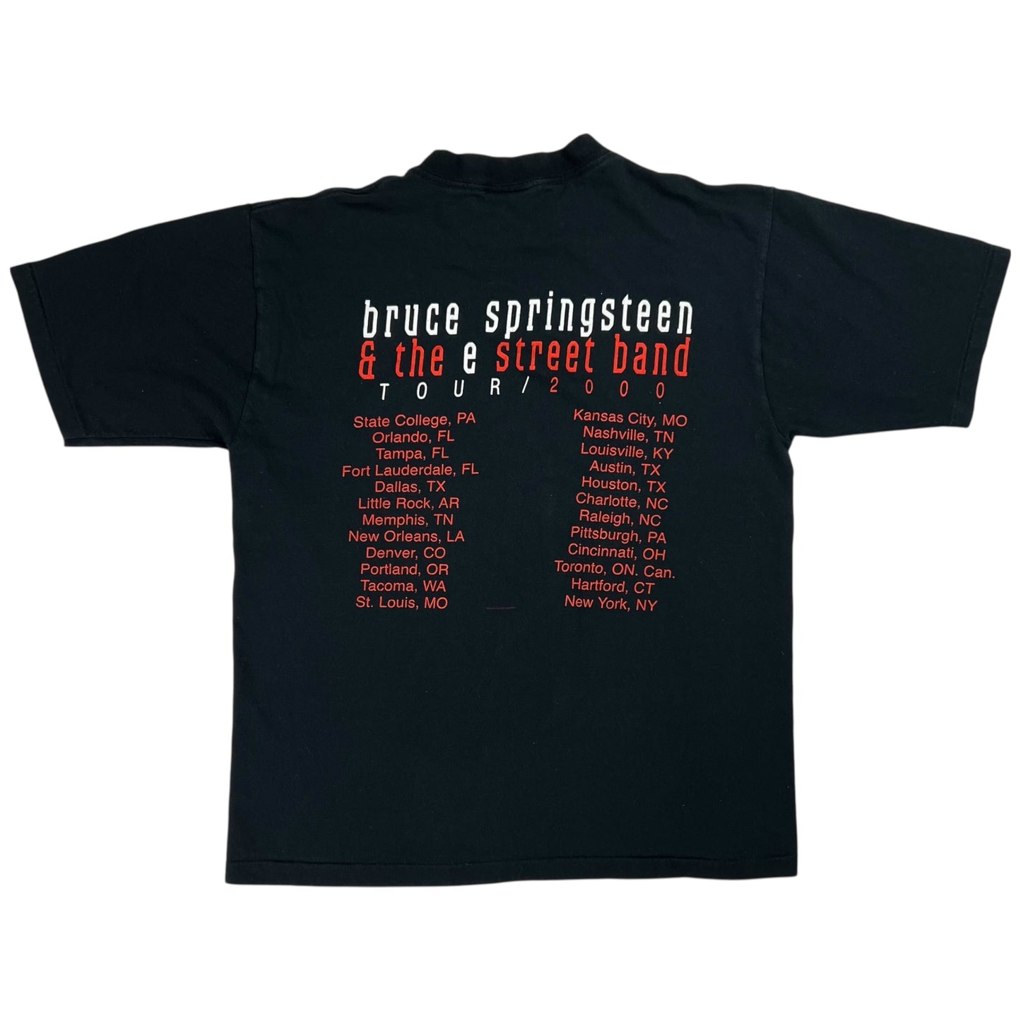 Vintage 2000 Bruce Springsteen & the e street band tour tee (L)