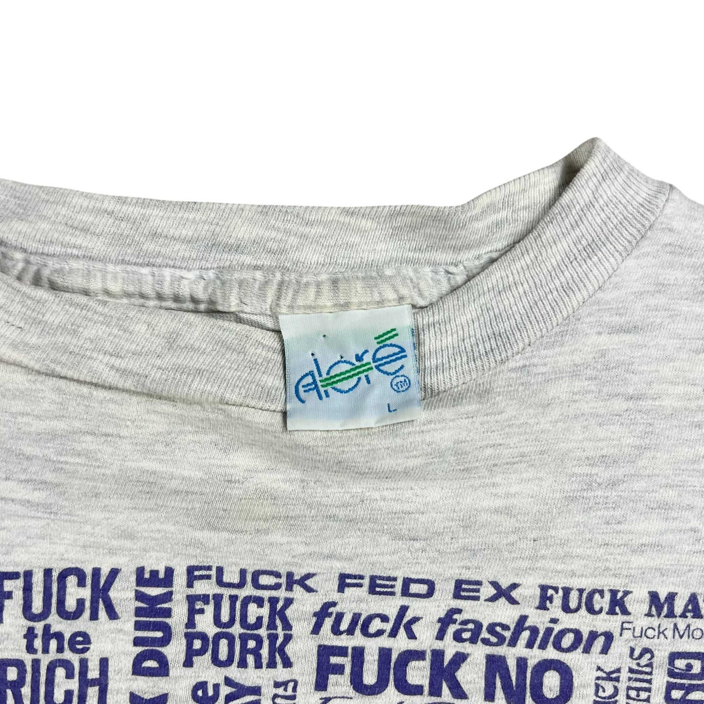 Vintage 80s Fuck everything raunchy tee (M)