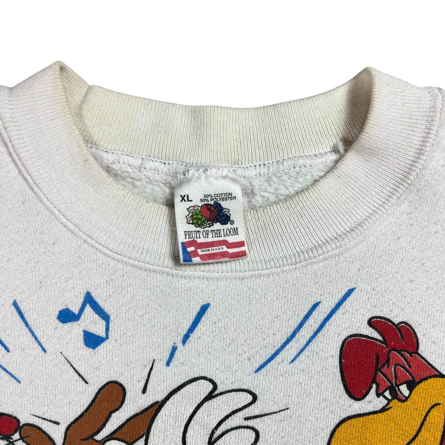 Vintage 1993 Looney Tunes Jeep Wrangler Break Through crewneck (L)