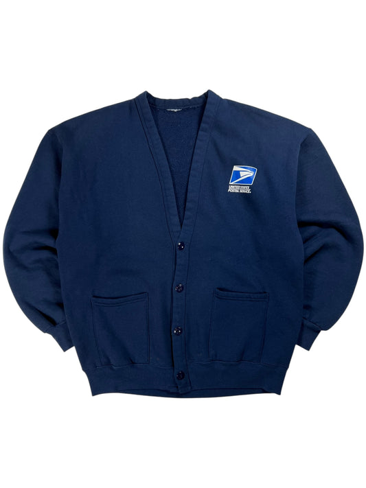 Vintage 90s United States Postal Service USPS cardigan sweatshirt (L)
