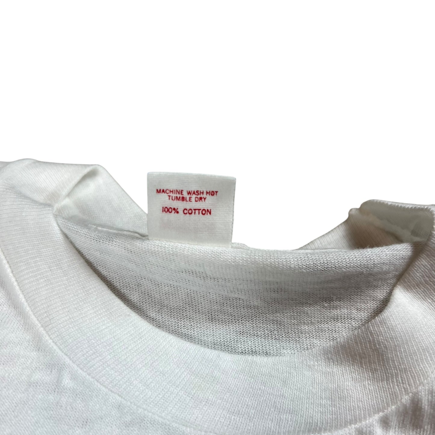 Vintage 1970s Hanes Peace America flag stars faded tee (M)