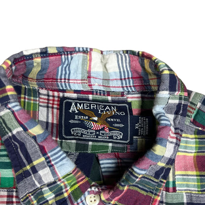 Vintage Y2K American Living Madras button up shirt (XL)