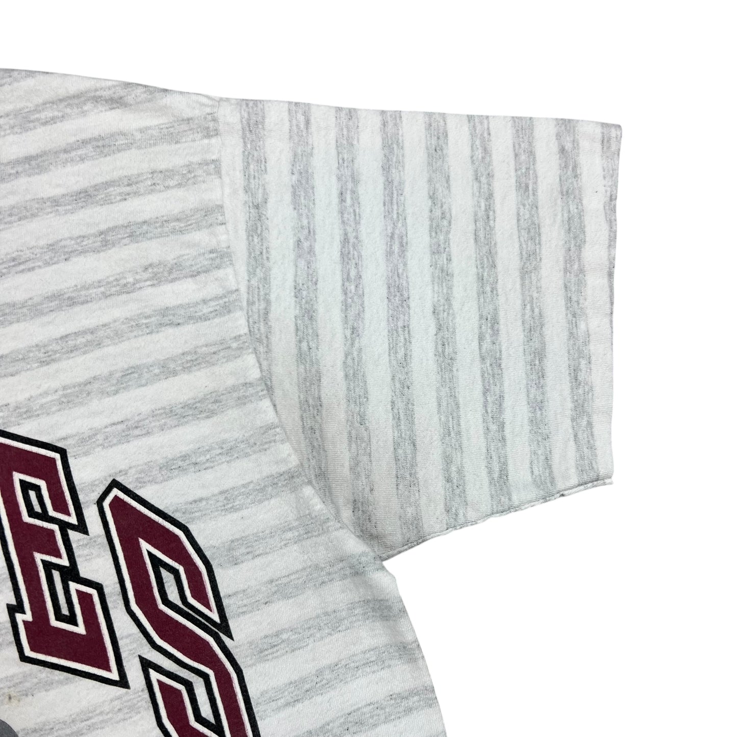 Vintage 1991 Philadelphia Phillies old logo striped tee (L)