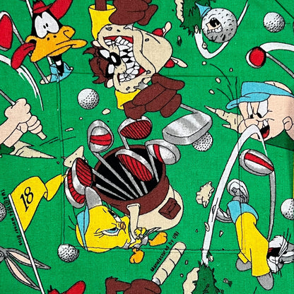 Vintage 1994 Looney Tunes Golf all over print Hawaiian shirt (L)