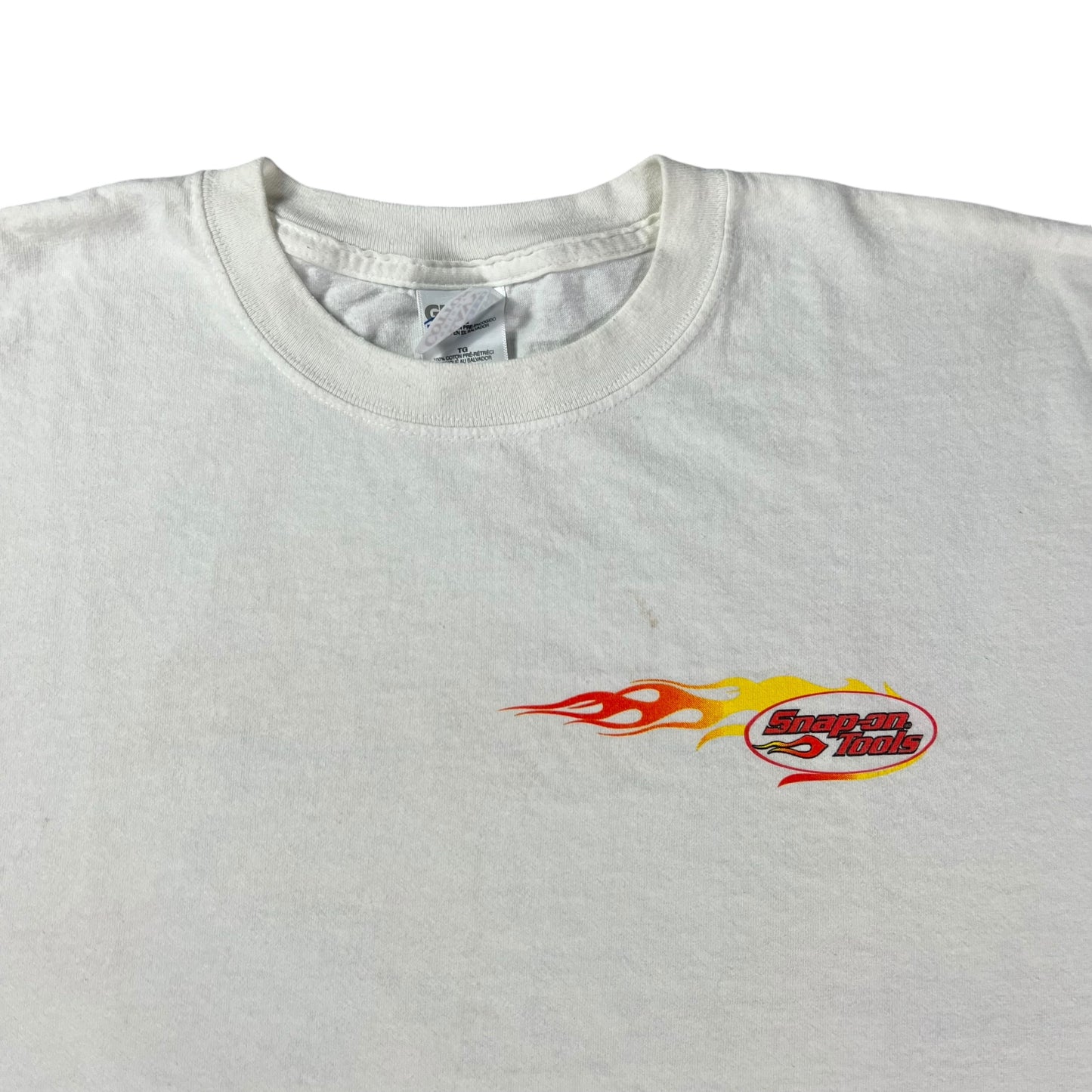 Vintage Y2K Snap-on Tools flame racing tee (XL)