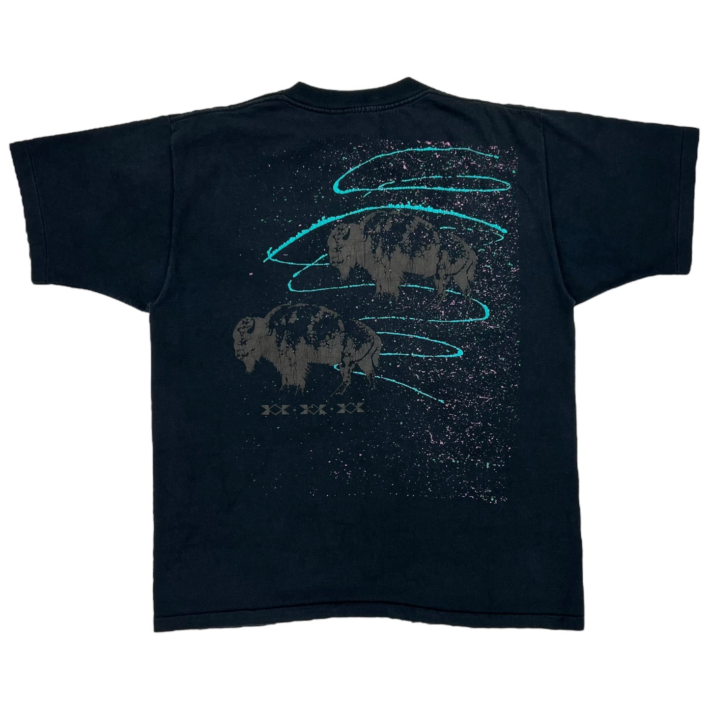 Vintage 90s Buffaloes galaxy nature tee (L)