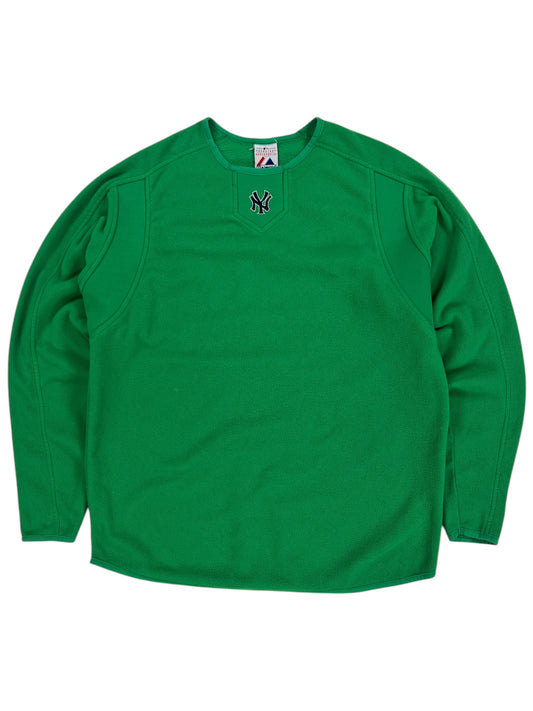 Vintage Y2K Majestic New York Yankees St. Patricks Day thermal long sleeve shirt (L)