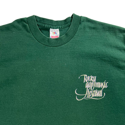Vintage 90s Rocky Gap Music Festival Fruit of the loom tee shirt shirt (L)