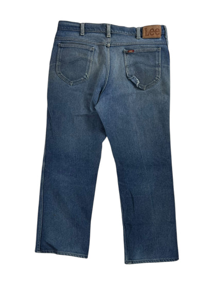 Vintage 90s Lee piped faded jeans (35x27)