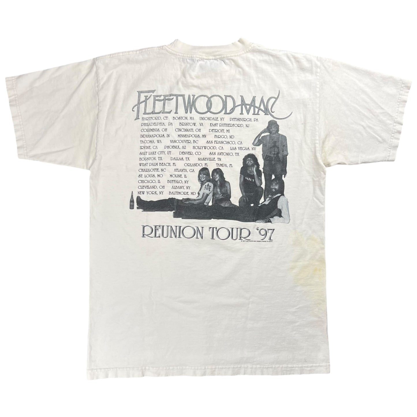 Vintage 1997 GIANT Fleetwood Mac Reunion tour Rumours band tee (L)