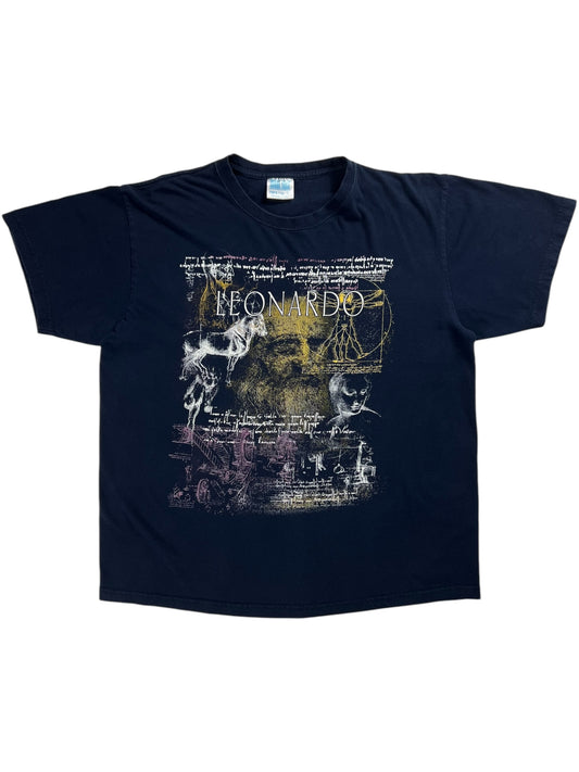 Vintage Y2K Leonardo Da Vinci art tee (L)