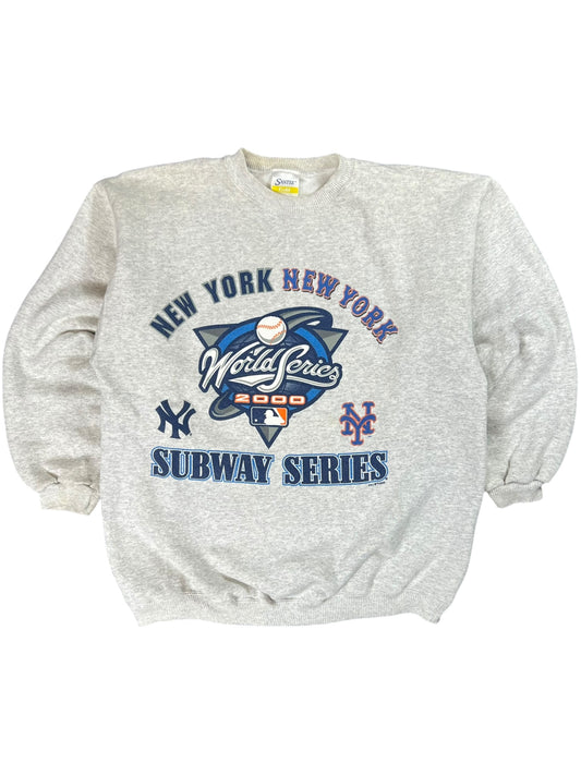 Vintage 2000 New York Yankees Mets Subway Series crewneck (L)
