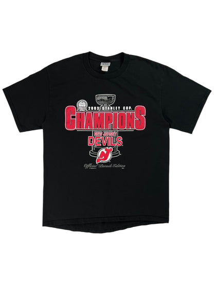 Vintage 2003 New Jersey Devils Stanley Cup champions tee (L)