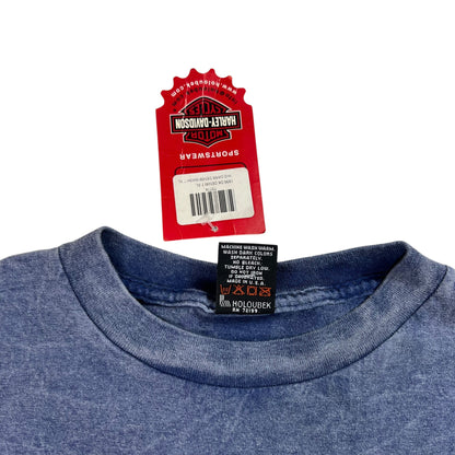 Vintage 2001 Harley Davidson Motorcycles Knucklehead acid wash tee (XL) DS NWT