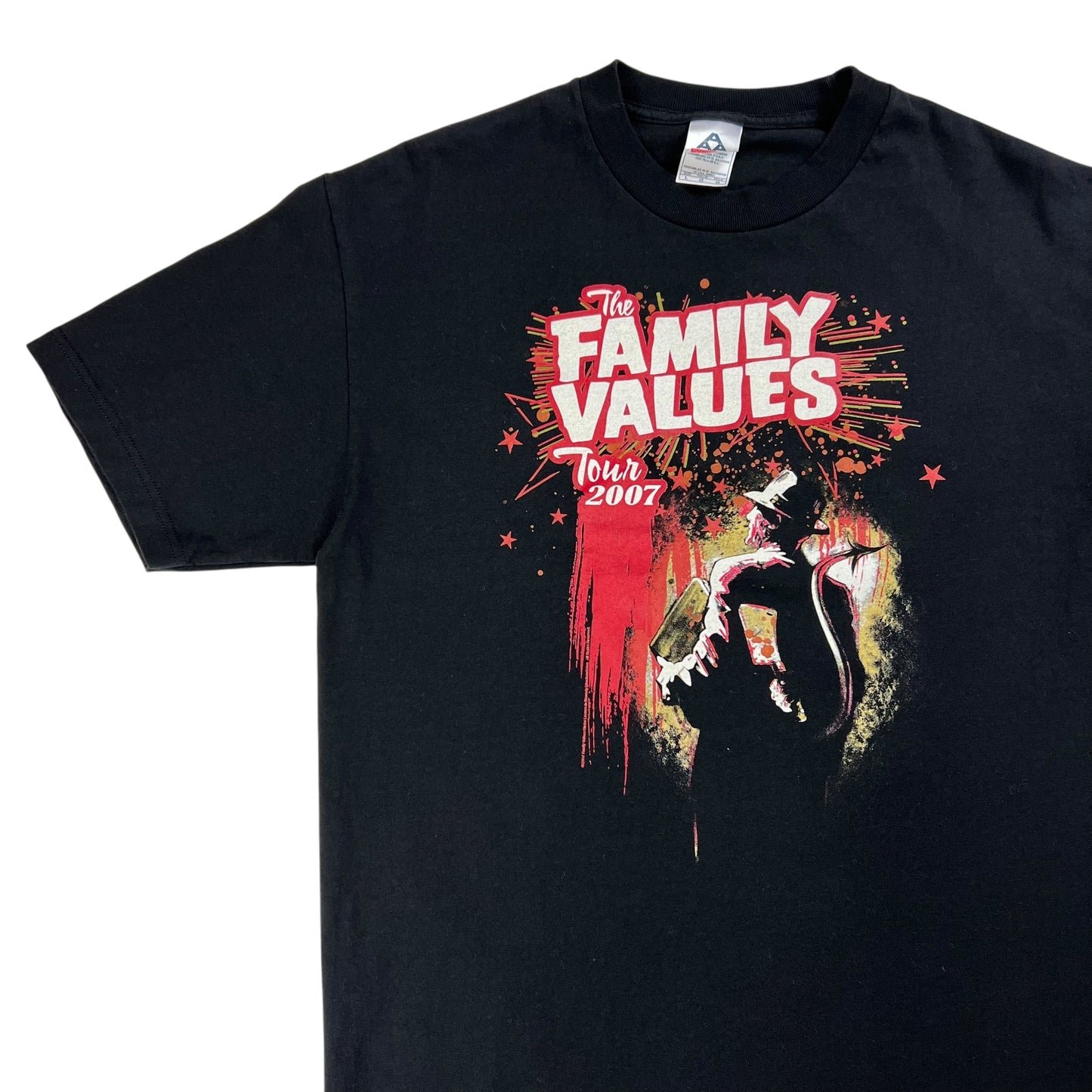 Vintage 2007 Family Values Tour Korn Evanescence band tee (L)