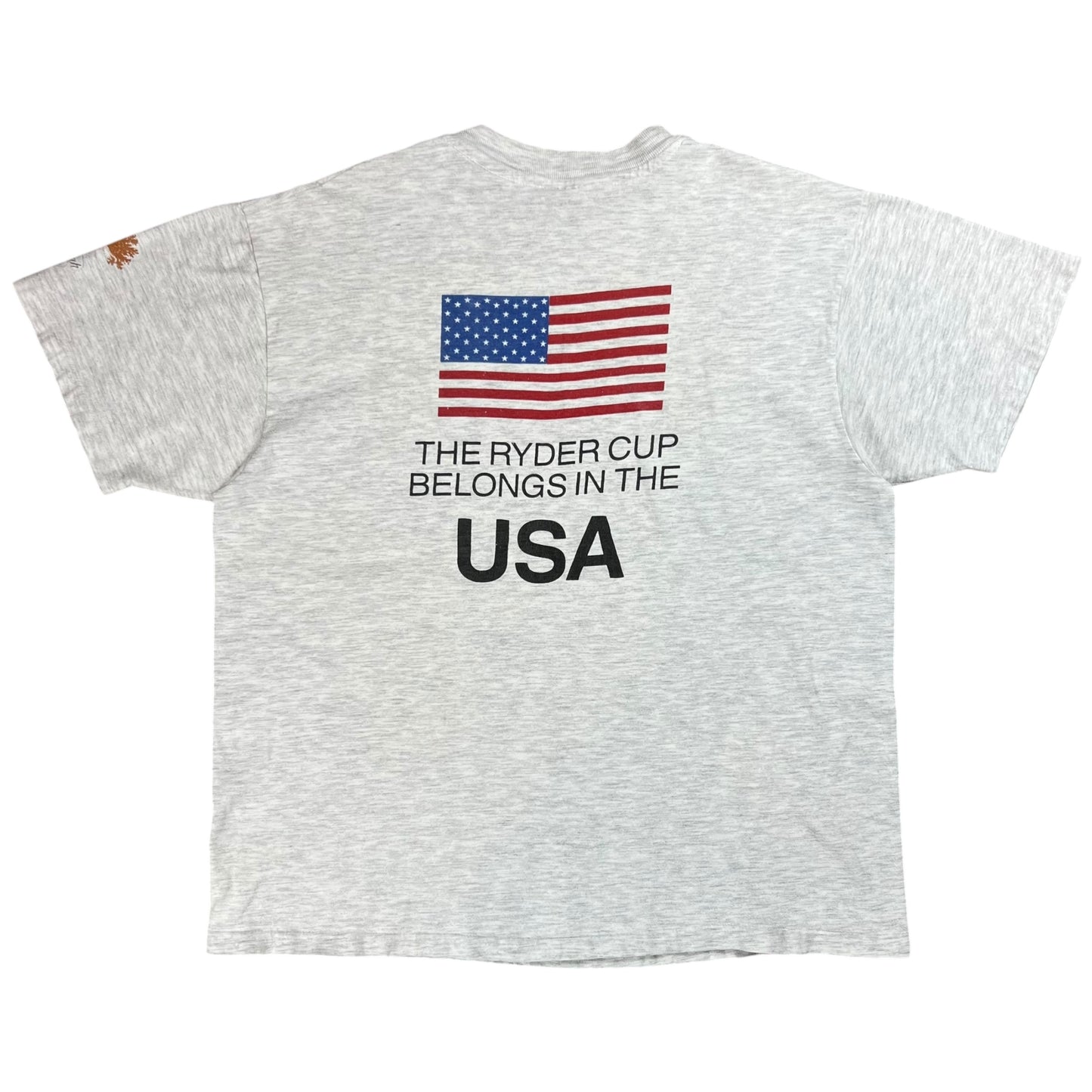 Vintage 90s The Ryder Cup Belongs in the USA golf tournament tee (L)