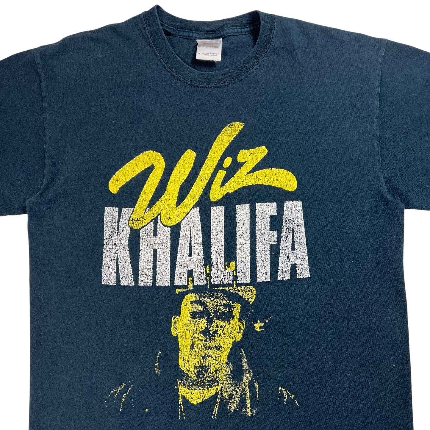 Y2K Wiz Khalifa faded rap tee (M)