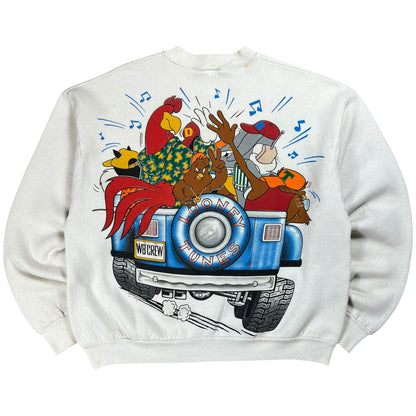 Vintage 1993 Looney Tunes Jeep Wrangler Break Through crewneck (L)