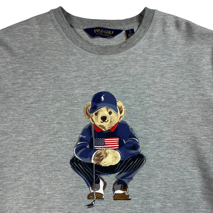 Y2K Polo Ralph Lauren Golf Polo Bear Crewneck (L)