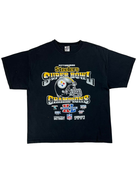 Vintage 2006 Pittsburgh Steelers Super Bowl champions faded tee (XL)