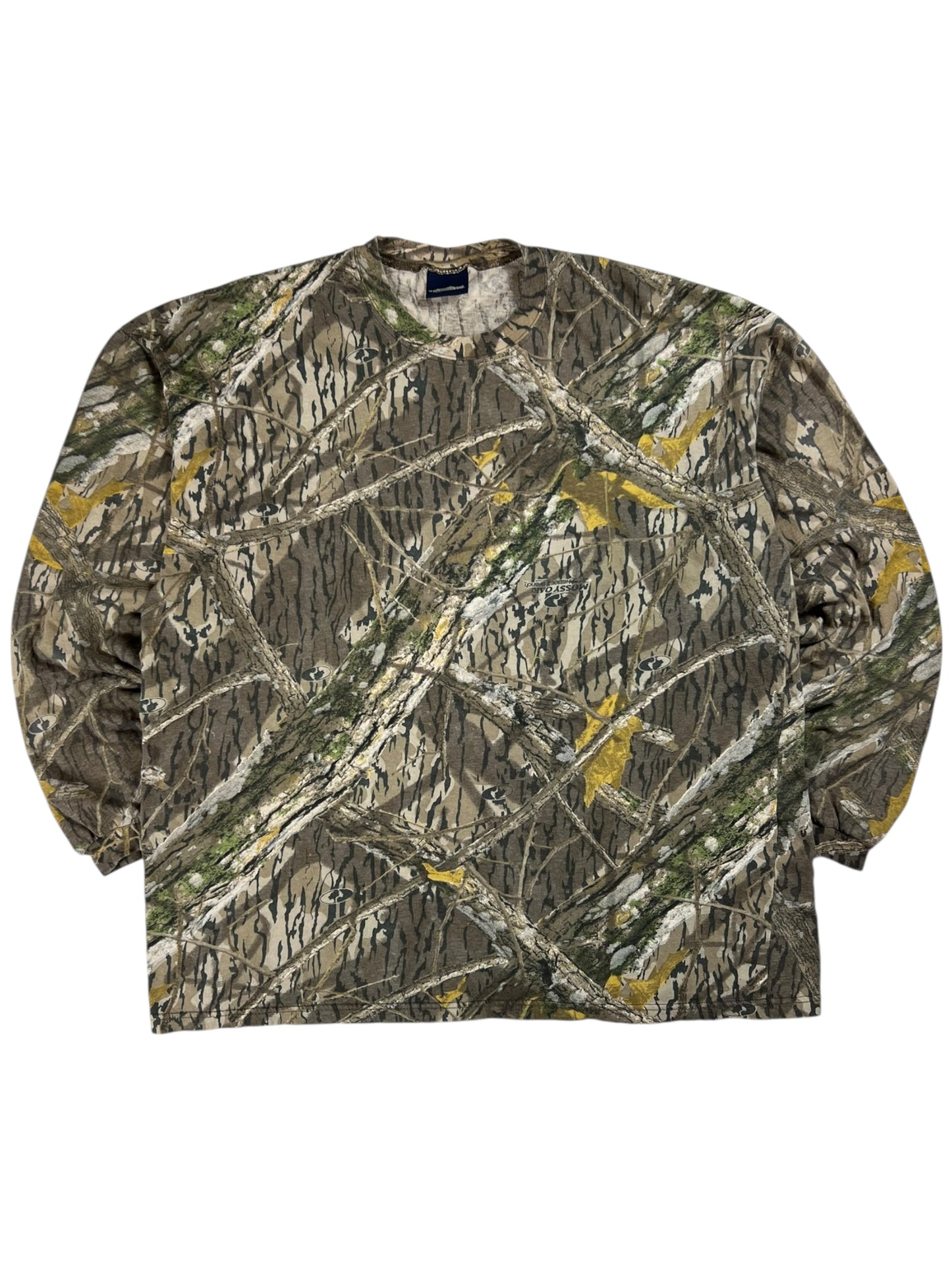 Vintage 90s Mossy Oak Camouflage long sleeve shirt (XL)