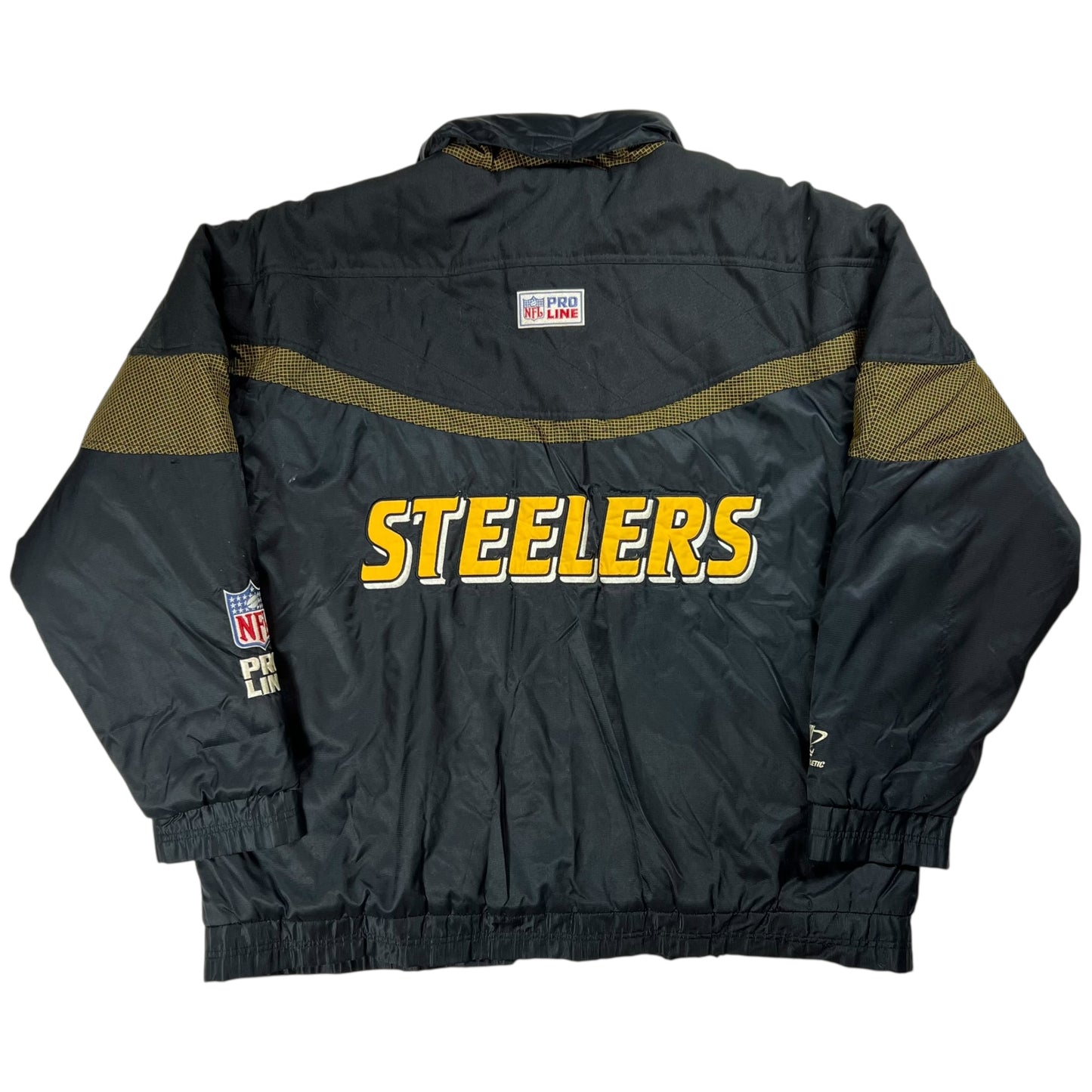 Vintage 90s Logo Athletic Pittsburgh Steelers puffer jacket (XL)