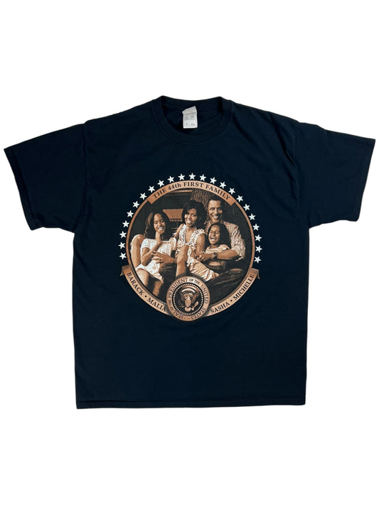 Y2K Barack Obama The 44th First Family President tee (L)