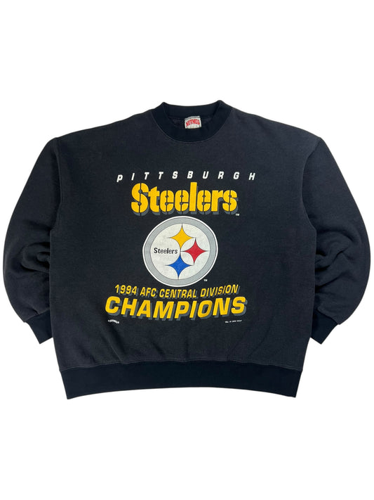 Vintage 1994 Nutmeg Pittsburgh Steelers AFC champs faded crewneck (XL)