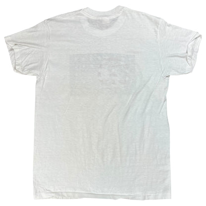 Vintage 1970s Hanes Peace America flag stars faded tee (M)